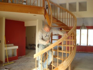 מדרגות עץ בצפון